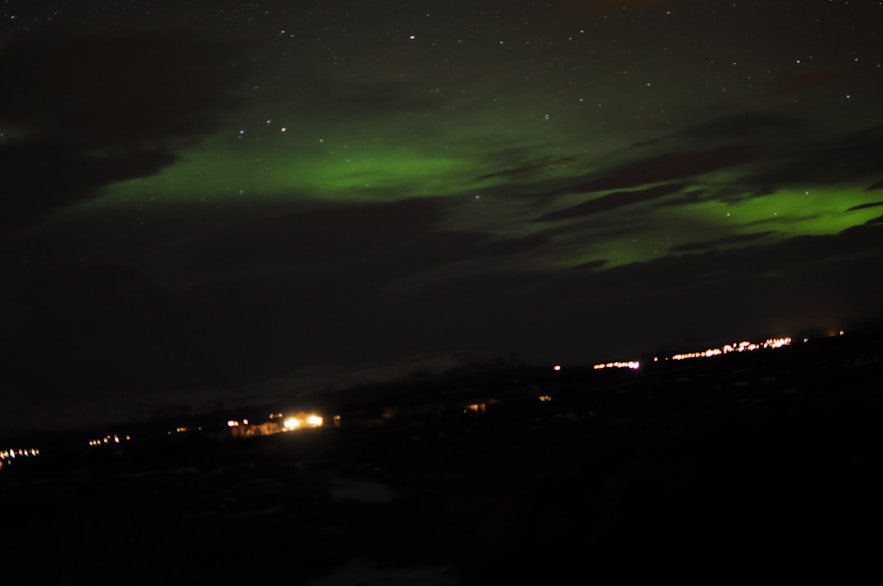 Northern Lights in Laugardalur 