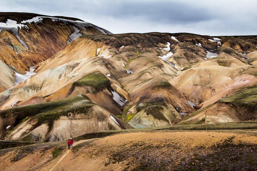 冰島內陸高地彩色火山