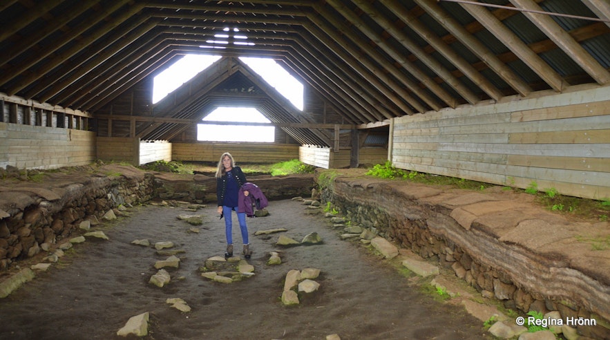Stöng - Ruins of a Real Viking Settlement Manor and the Reconstructed Saga-Age Farm in Iceland