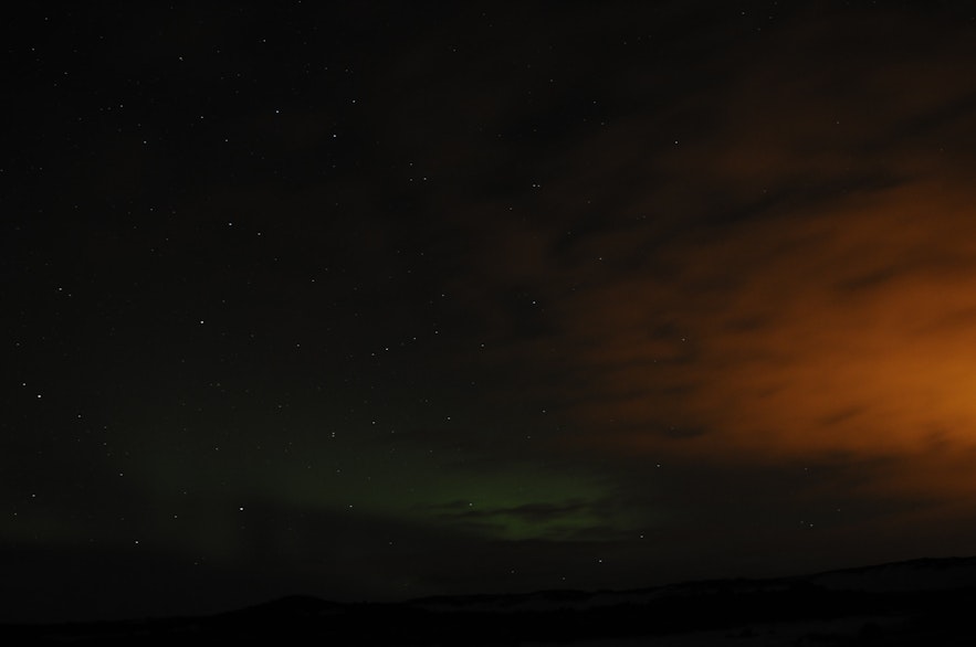 Northern Lights and Moon Rise