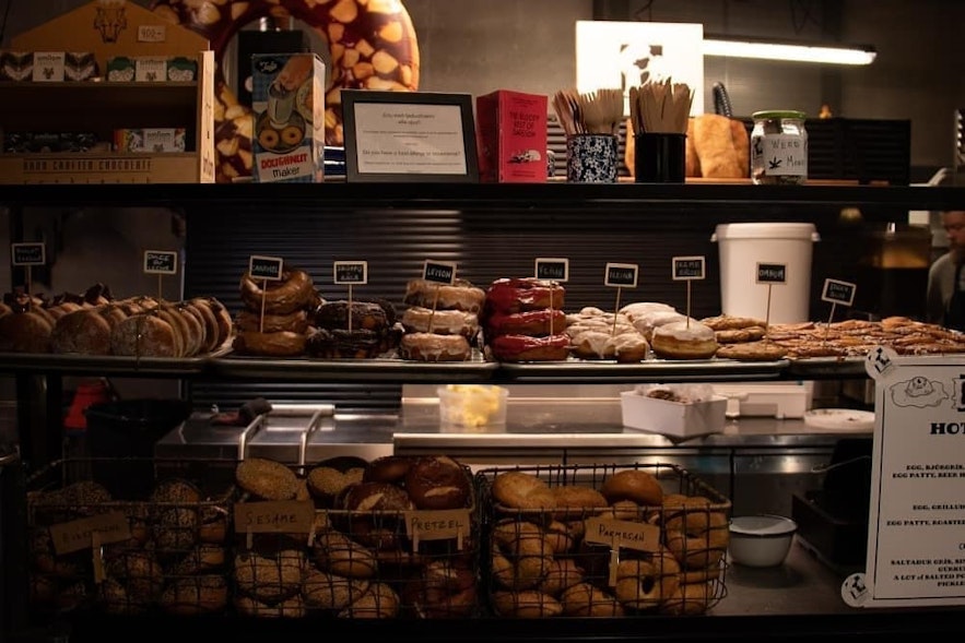 The bagels, doughnuts and other treats at Deig bakery in Reykjavik
