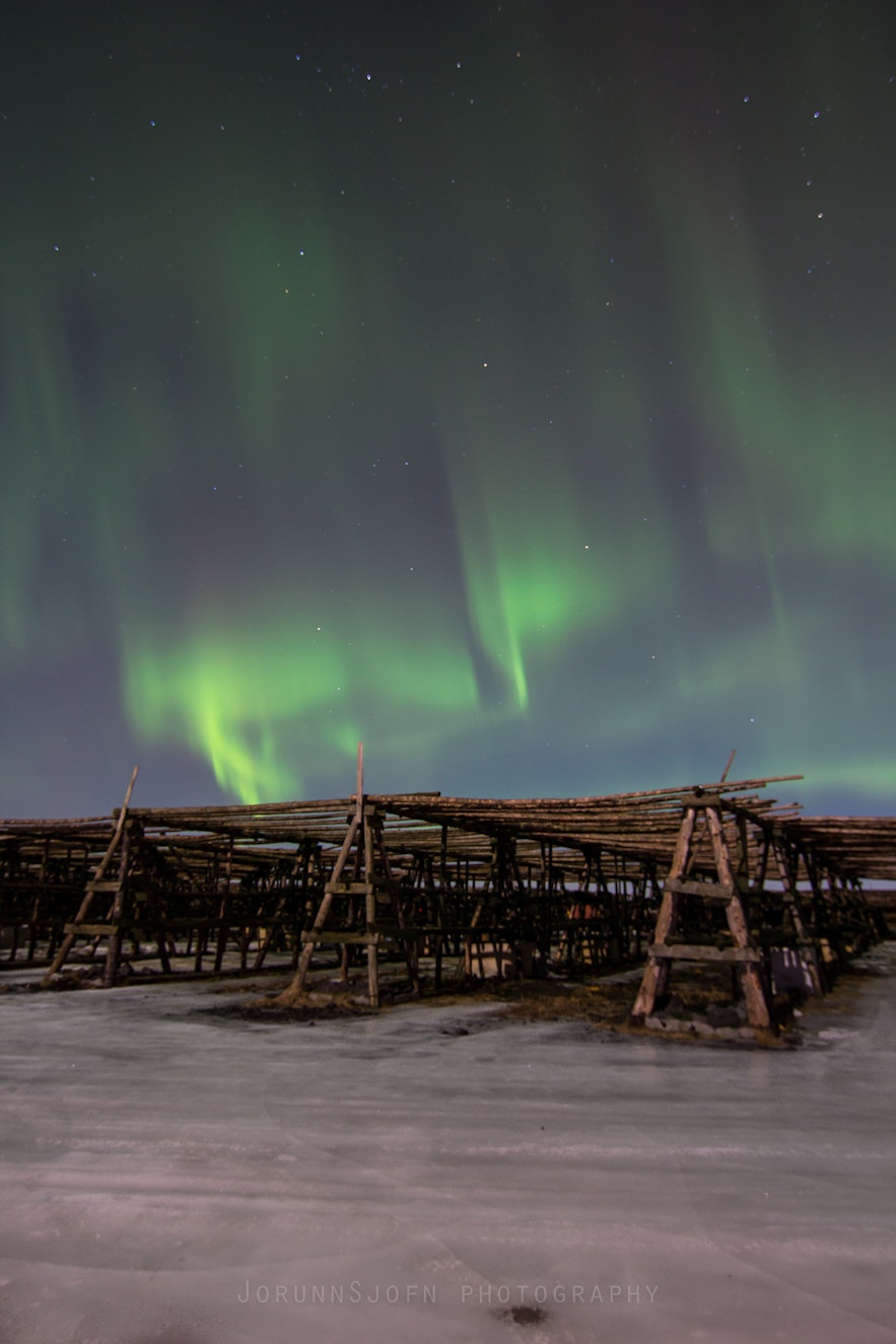 Northern lights in HafnarfjÃ¶rÃ°ur Iceland
