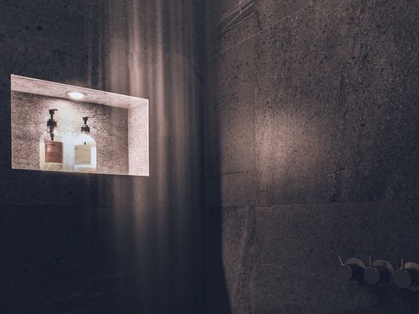 Take comfort on their modern minimalist bathroom.