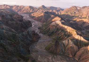 Venture into Iceland's highlands to discover the stunning landscapes of Landmannalaugar, a geothermal wonderland boasting rainbow-colored mountains and unforgettable hikes.