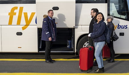 Depart in comfort with the Flybus shuttle, bidding farewell to the wonders of Iceland as you head to Keflavik airport.