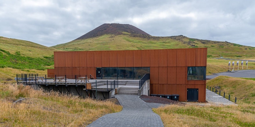 The Eldheimar museum was built around the remains of a house that was burred under ash in the 1973 Eldfell eruption