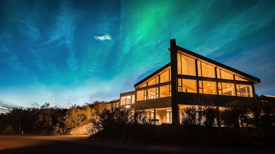 Hotel Husafell is located among nature and can offer good opportunities to see the northern lights