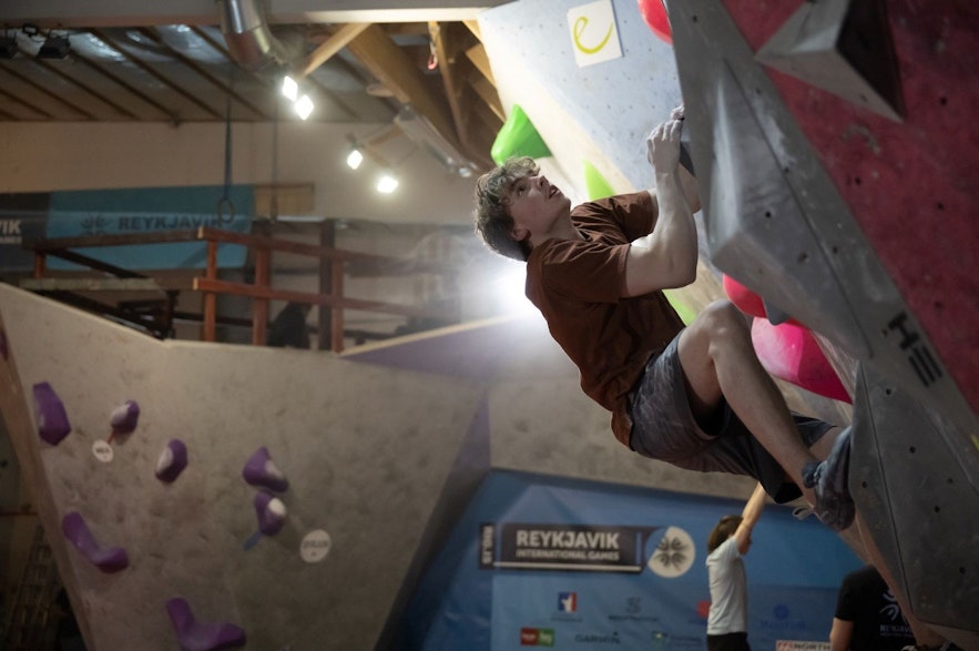 Climbing is one of the many sports that are part of the Reykjavik International Games