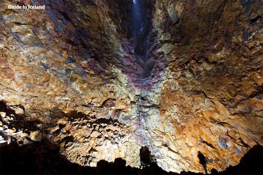 A tour into the Thrihnukagigur volcano reveals the mesmerizing colors inside its magma chamber.