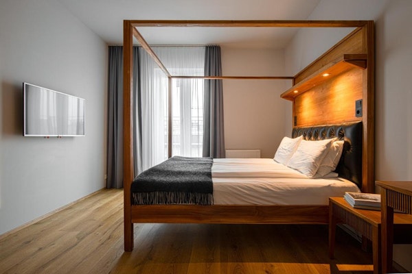 The beds are of Hotel Von in Reykjavik are comfortable to sleep on.