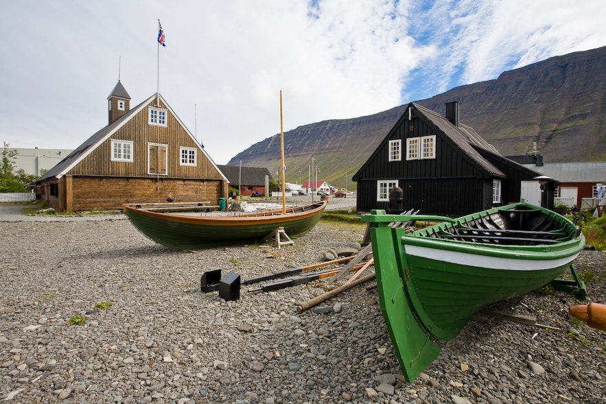 The housees of the Westfjord Heritage Museum are some of the oldest in Iceland