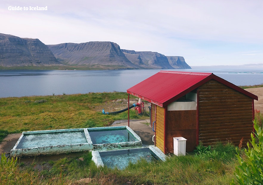 The Pollurinn swimming pool has great views over the Westfjords.