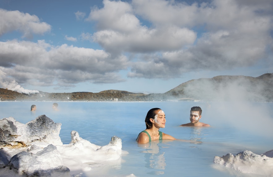 The Blue Lagoon is located on the Reykjanes Peninsula, close to Keflavik Airport.