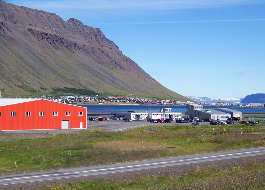 The airport in Isafjordur serves as a lifeline for the town.