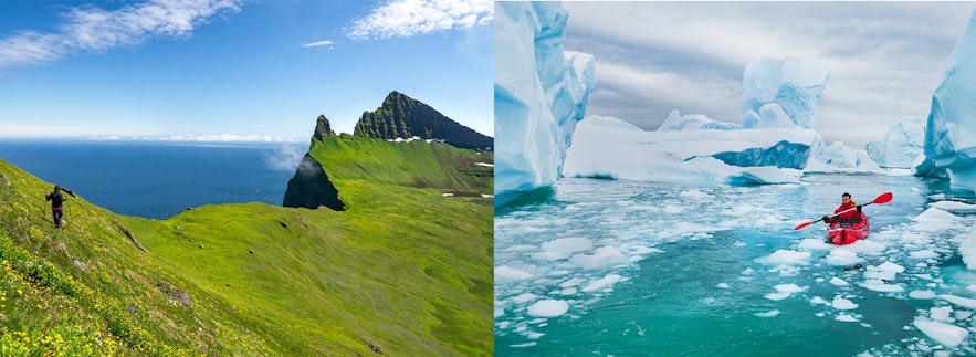 Iceland vs Greenland - Both countries give great opportunity for hiking and excursions