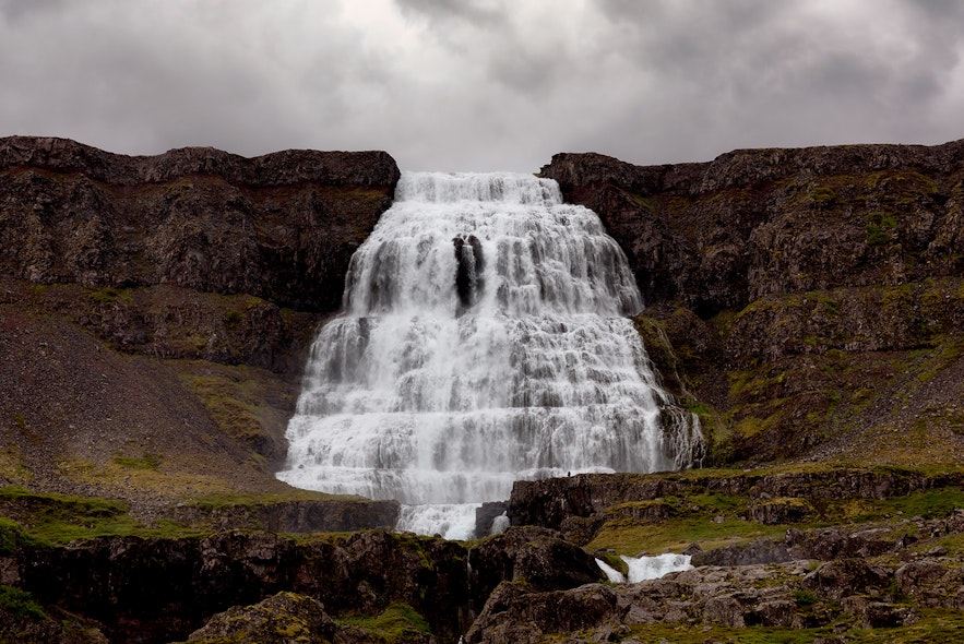 Dynjandi waterfall in the Westfjords of Iceland