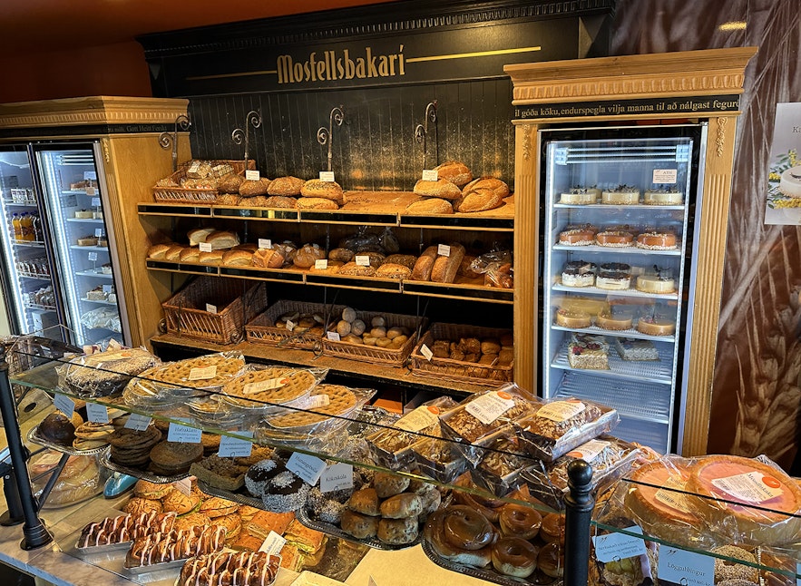 Mosfellsbakarí has a wide selection of traditional Icelandic treats