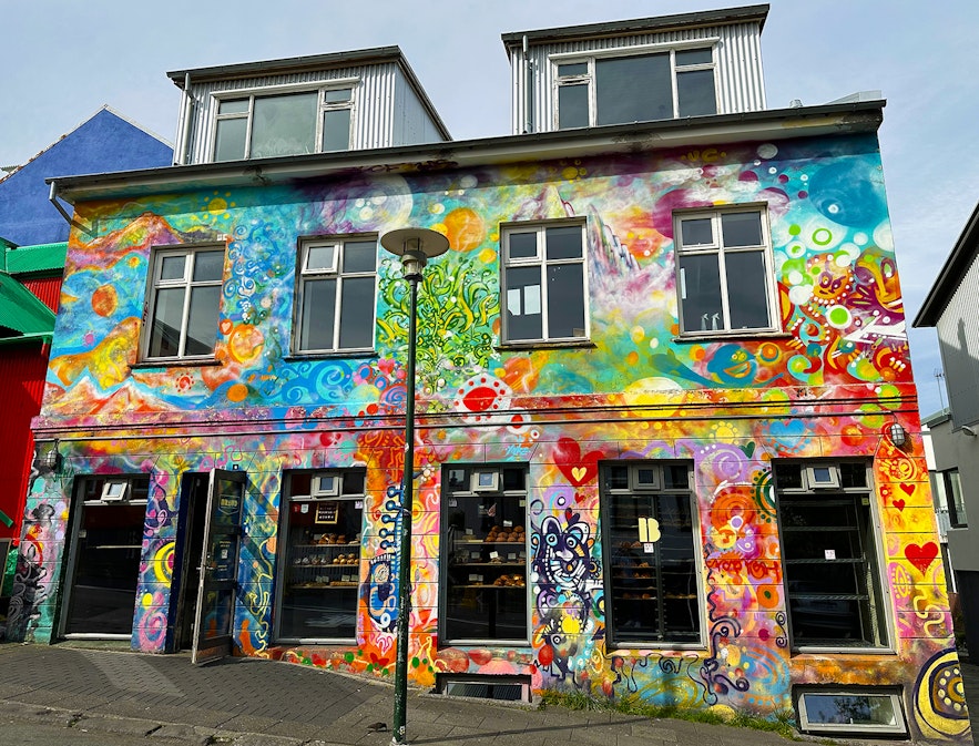 Braud & Co. is located in this colorful building in downtown Reykjavik, Iceland