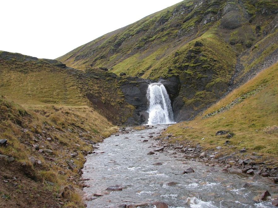Helgusfoss waterfall is close to Reykjavik and fairly accessible
