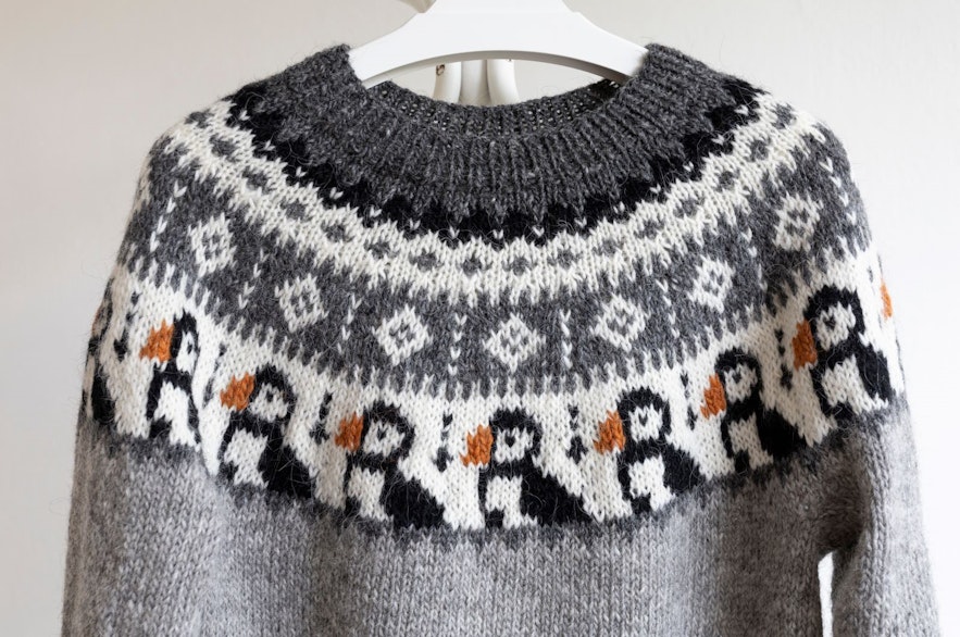 Icelandic wool sweaters can come with different patterns and colors