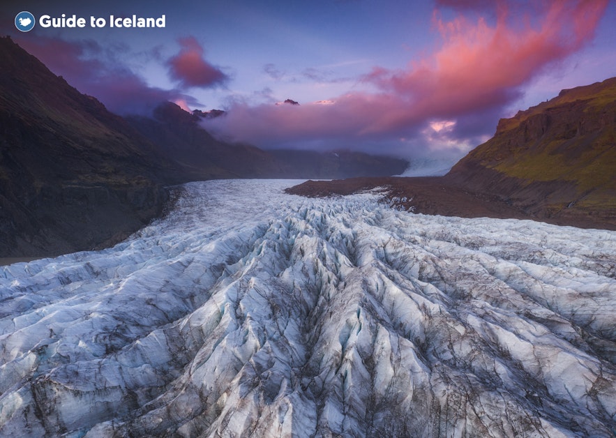 Svinafellsjokull is a popular destination for glacier hiking in Iceland