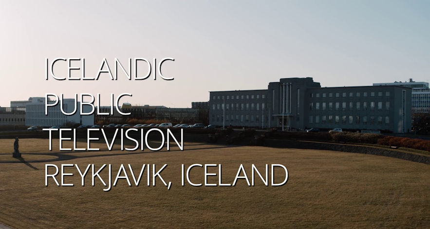 Die Universität von Island, dargestellt als öffentliches isländisches Fernsehen