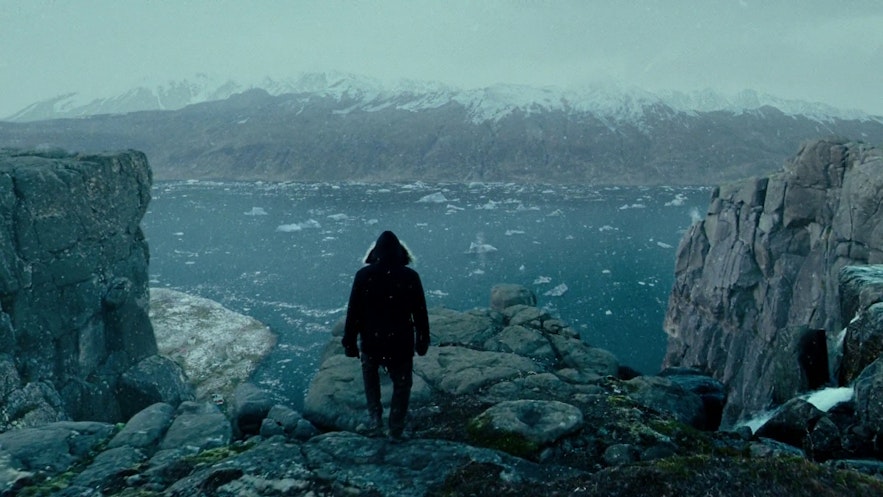 Justice League zeigt einen tollen Überblick über den Eisfjord bei Djupavik