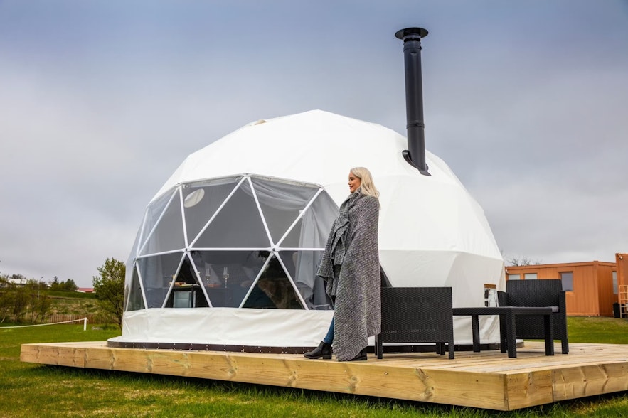 Reykjavik Domes offers a glamping opportunity just outside the capital.