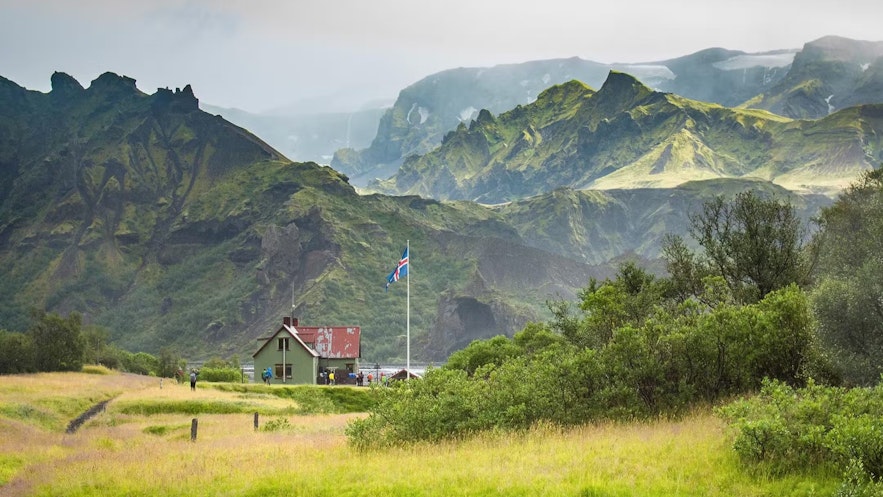 索斯莫克是一个迷人的内陆高地地区，也是冰岛最受欢迎的旅游线路之一