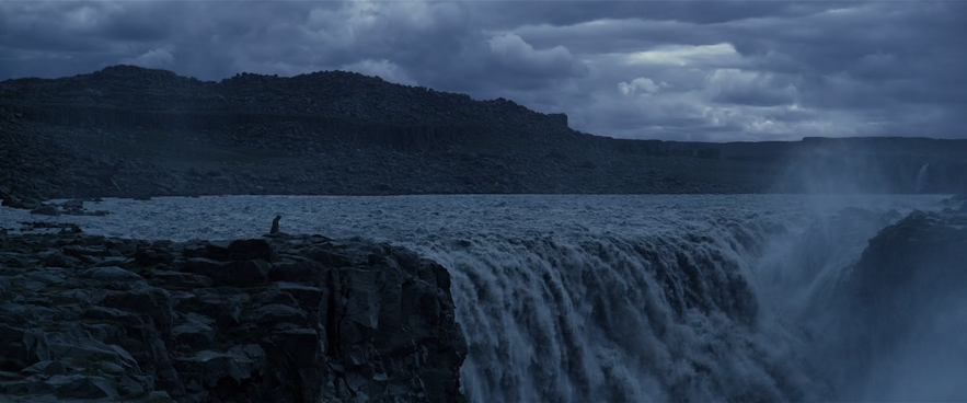 Der Dettifoss-Wasserfall in Island, wie er im Film Prometheus vorkommt