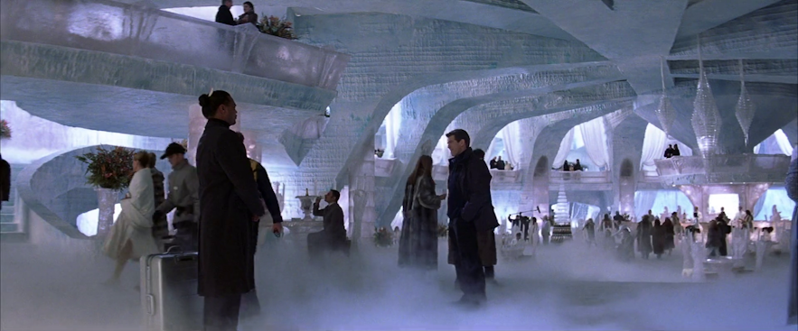 The ice-hotel in Die Another Day, which is supposed to be in Iceland
