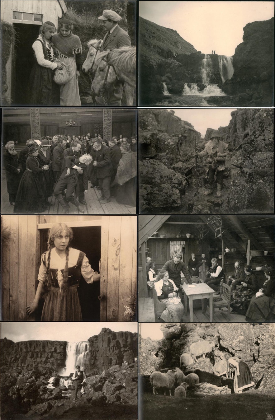 아이슬란드에서 촬영한 영화 '흙의 아들'의 다양한 장면들