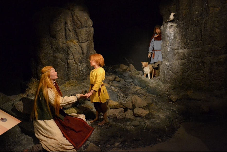 There are many interesting scenes in the Saga Museum in Reykjavik