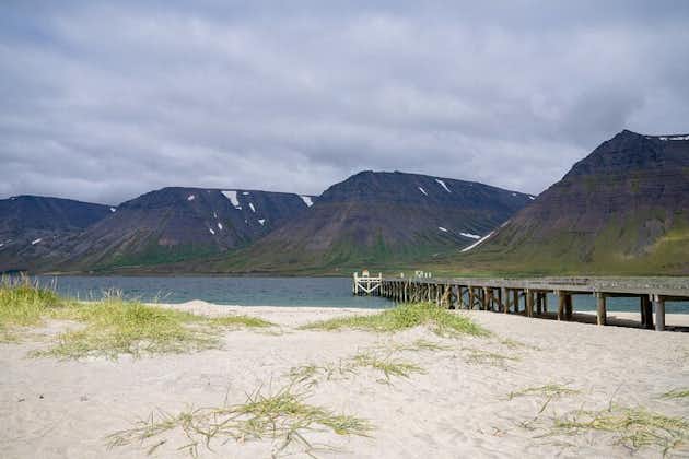 Holt Beach is a picturesque Westfjords location for a wakeboarding or waterskiing adventure.
