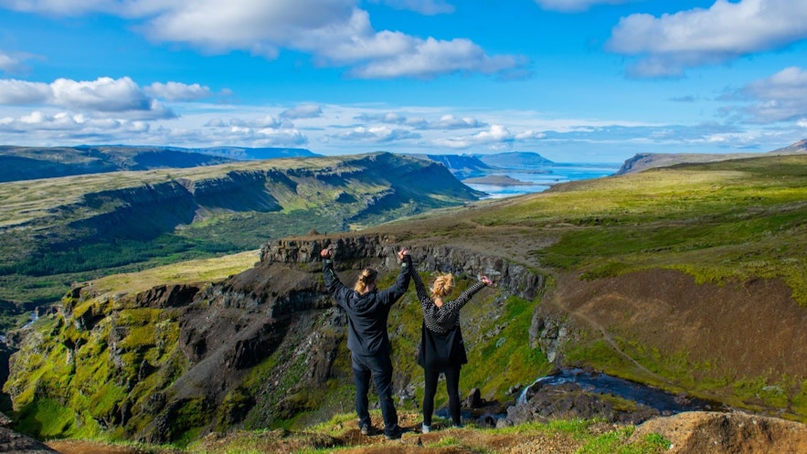 The top of Glymur provides amazing views over the surrounding area