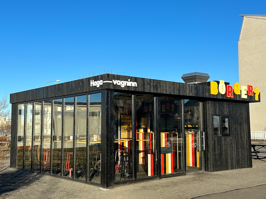 Hagavagninn es un lugar genial para comer una hamburguesa en Reikiaivik, Islandia.