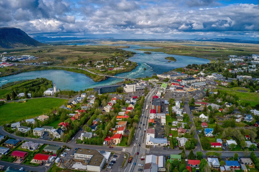 Selfoss hat etwa 7.000 Einwohner.