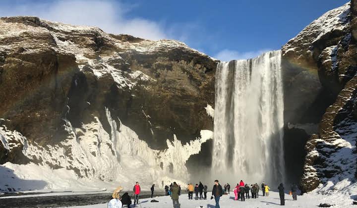 冰岛冬季南岸2日中文导游旅行团｜冰河湖、钻石冰沙滩、黑沙滩及南岸著名瀑布等