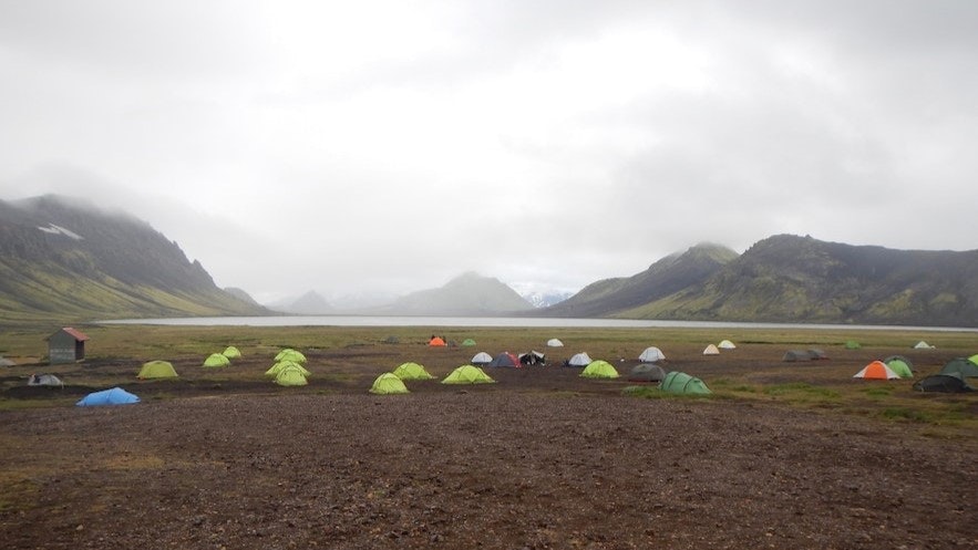 Camping is great fun in June in Iceland
