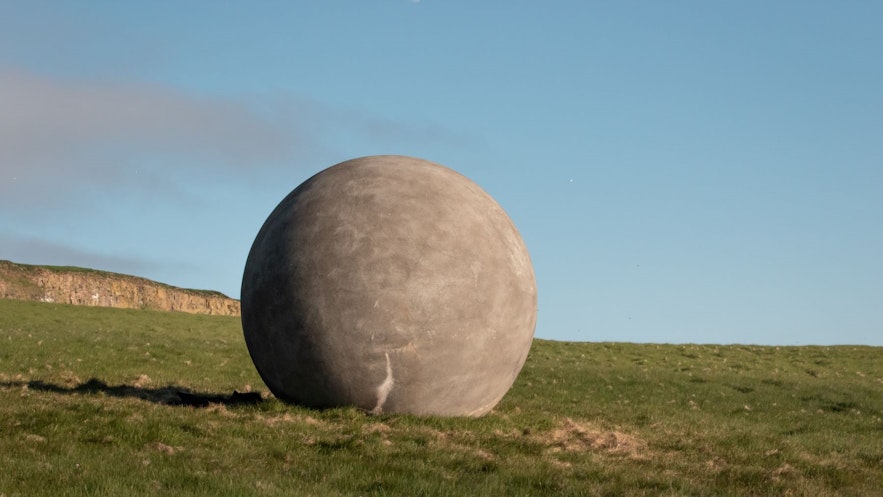 Make sure to see the Orbis et Globus (Circle and Sphere) artwork in Grimsey