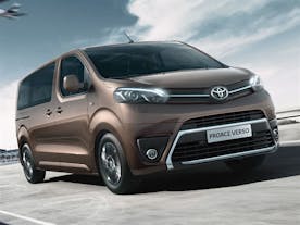 The spacious Toyota Proace 2020 minibus, your stylish and comfortable ride from the airport.