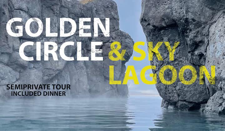 Join a semi-private and all-inclusive day tour of the Golden Circle sightseeing route and Sky Lagoon spa.