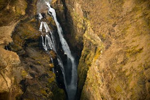 Get an up-close aerial perspective of Glymur, Iceland's tallest waterfall, on this 80-minute helicopter tour from Reykjavik.