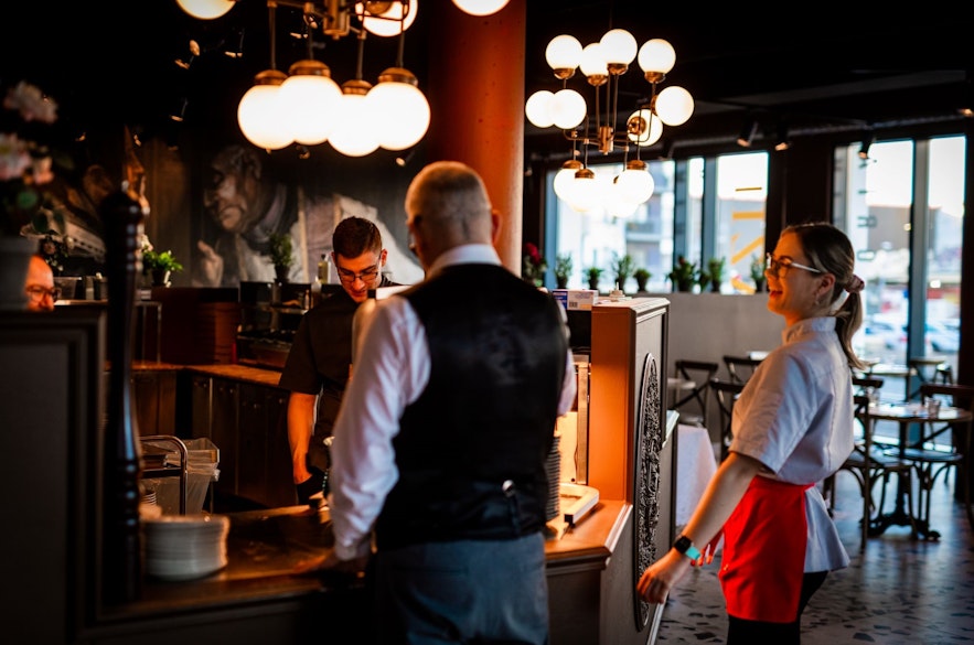 The open kitchen of Grazie Trattoria adds to the friendly atmosphere