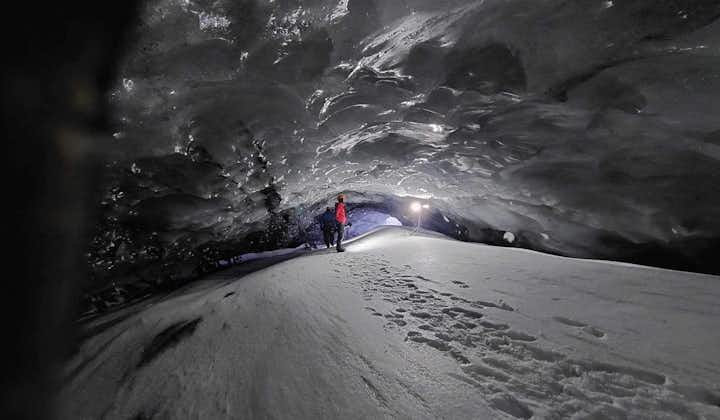Entering an ice cave in the Myrdalsjokull glacier is a surreal experience.