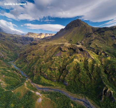 The Highlands of Iceland is a region with lush mountains.
