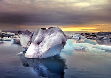 Jokulsarlon Glacier Lagoon: A tranquil expanse adorned with floating icebergs, a serene Icelandic wonder.