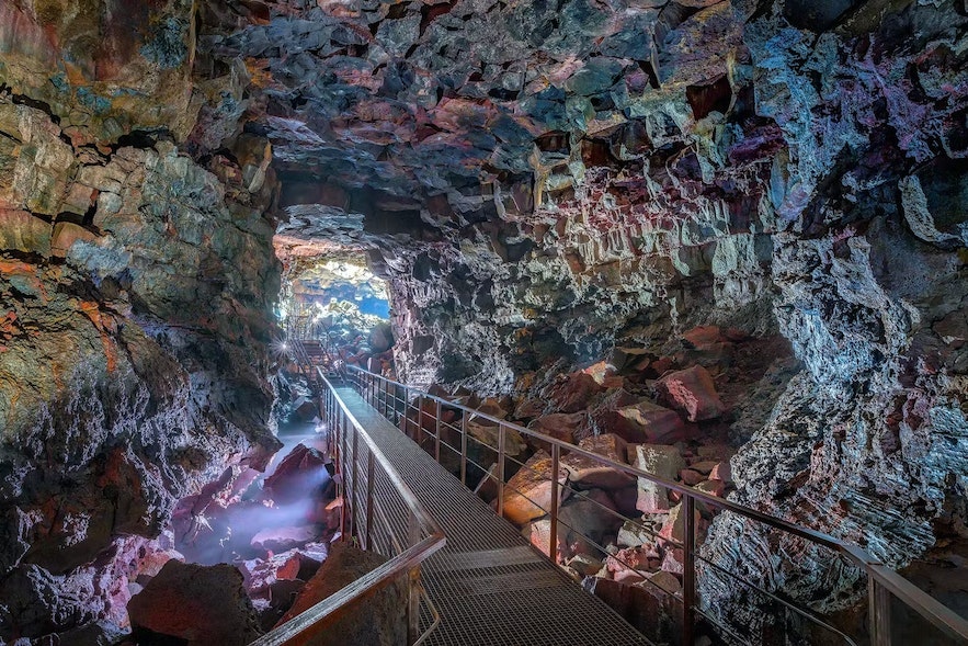 The Raufarholshellir cave is one of the wonders in the area around Strandarkirkja church