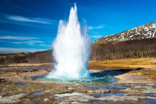 Learn about the Golden Circle's Strokkur geyser with this audio guide for self-drive tours.