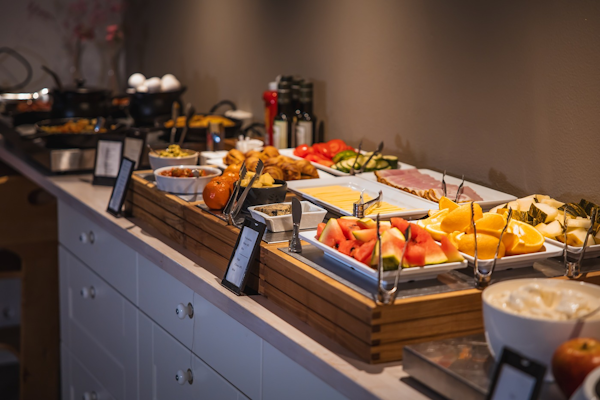A sensory feast awaits as you explore the abundant offerings of the breakfast buffet at the Hofn- Berjaya Iceland Hotel.